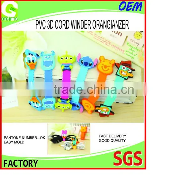 Colorful Silicone Earphone Cable Cord Winder,mobile Cable Winder Liner Wrap Quality Choice