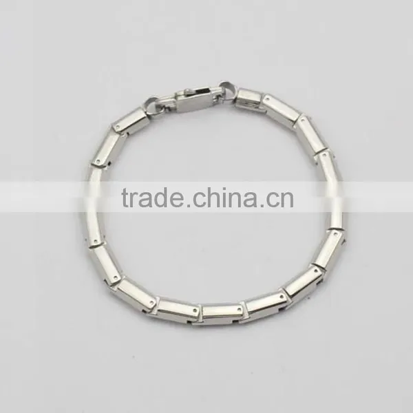 Shiny High Polished Silver Biker Chain Bracelet Stainless Steel Jewelry photo-2