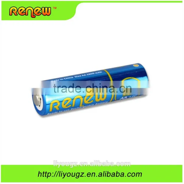 HOT!!! RENEW Brand Ready to Use AA 2800mAh Rechargeable Batteries for Toys . Remote. Camera