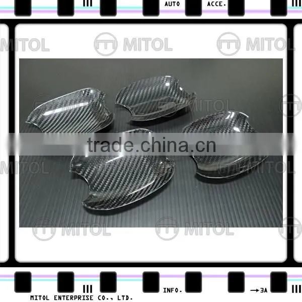For Subaru WRX 2014- Carbon Fiber Car Door Handle Insert Door Handle Shell photo-3
