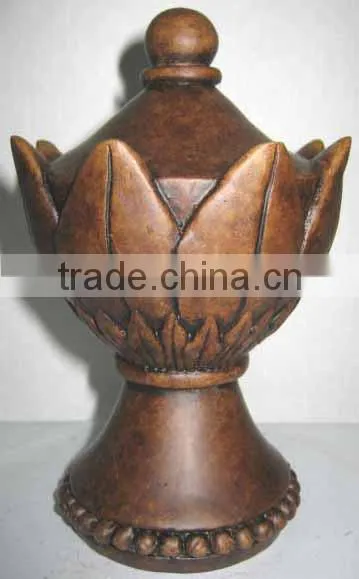 Bronze Flame Curtain Rod Finials Decorative Curtain Rods And Finials photo-2