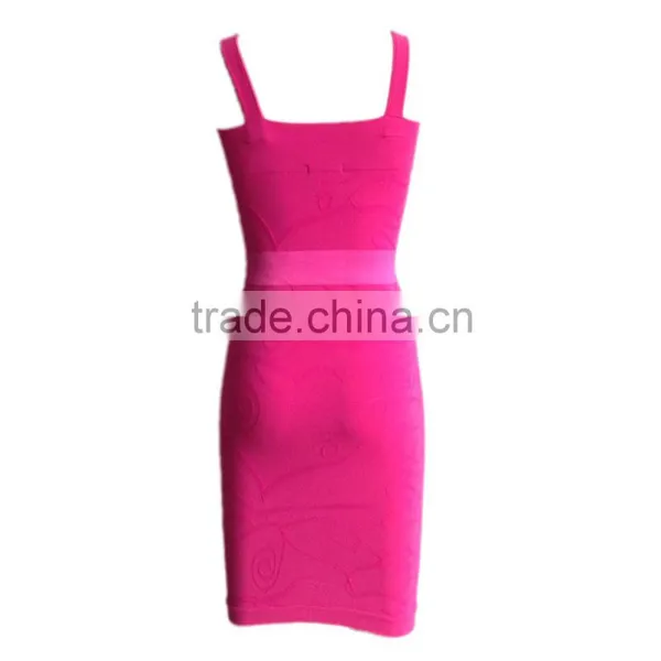 Slim Sexy Nude Fitness Women Dresses With Belt photo-3