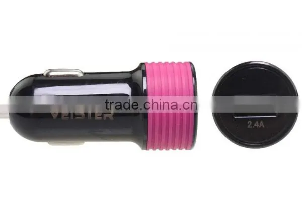 Factory Supply Fastest Car Charger 2.4a Silicon Car Charger for Mobile photo-5