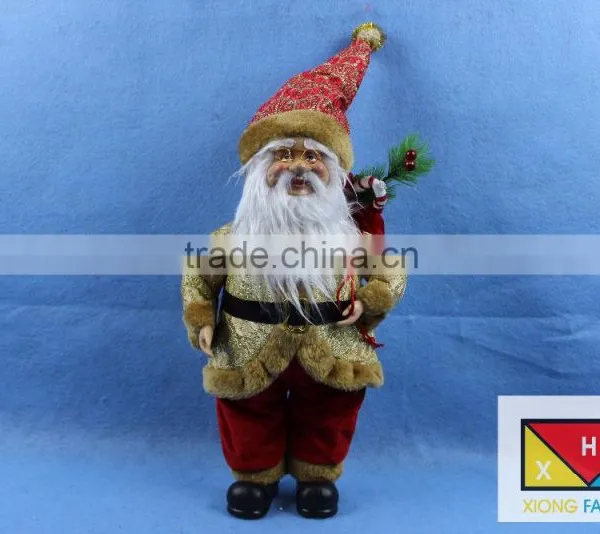 16 Inch Standing Whimsical Santa Clause Christmas Figurine Figure Decoration