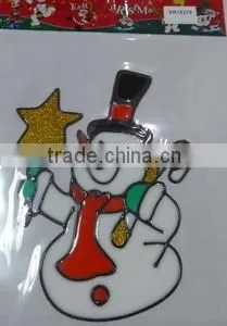 Snowman Christmas Window Sticker,cheap Christmas Removable Sticker photo-2