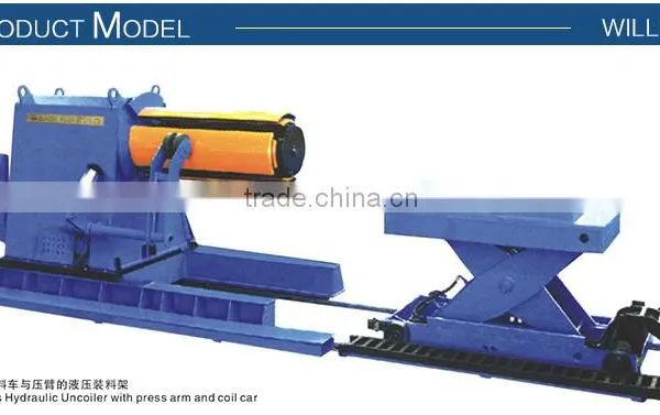Hydraulic Sheet metal uncoiler decoiler