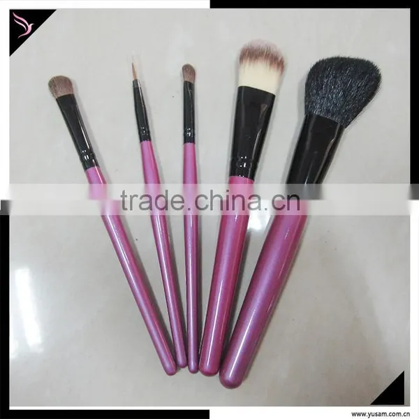 Wood 5pcs Personalized High Quality Multifunction Makeup Brush Set photo-2