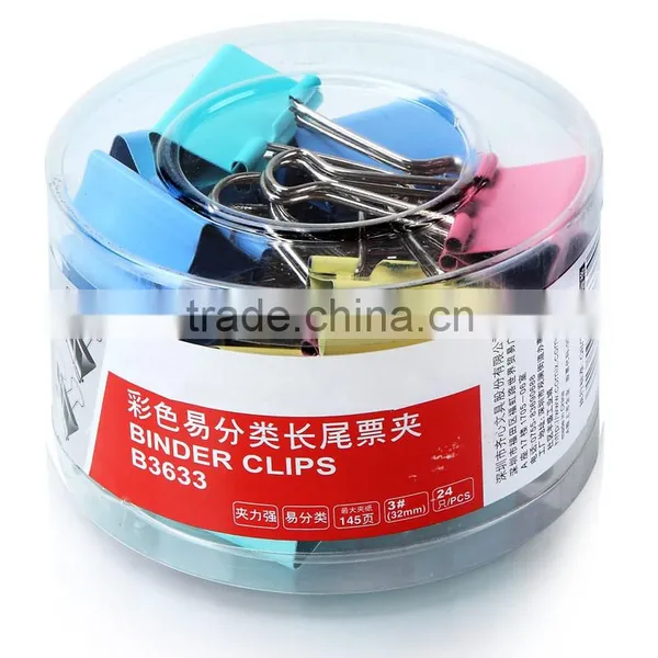 Binder Clip With PVC Box for School and Promotion