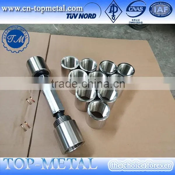 NPT BSP Carbon Steel Stainless Steel Female Sleeves Pipe Sockets photo-3