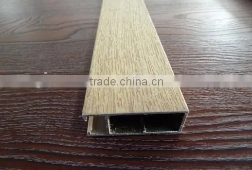 Veneer/pvc Coated Aluminum Profile/ Wooden Aluminium Profile for Curtain Wall photo-2