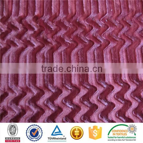Polyester Upholstery Brushed Soft Velvet Fabric for Sofa Cover Pillow photo-5