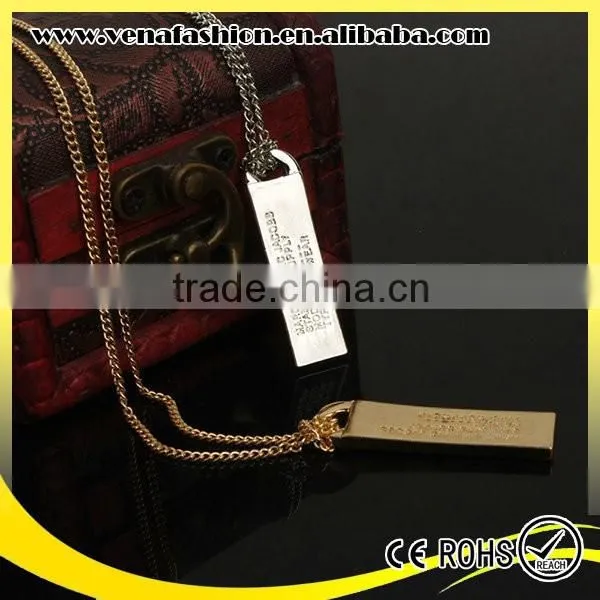 Deboss Letters Stand Young Long Pendant Necklaces for Girls photo-4