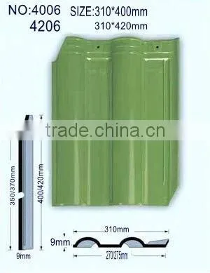 310*400mm Kaolin Material Modern Roofing Sheet Outdoor