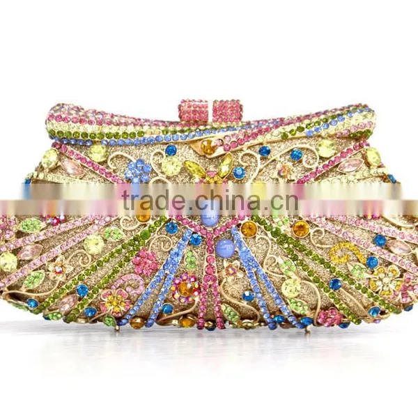 Top One OEM Design Envelope Clutch Bag for Party Women's Clutch Purse Crystal Evening Clutch Bag photo-5