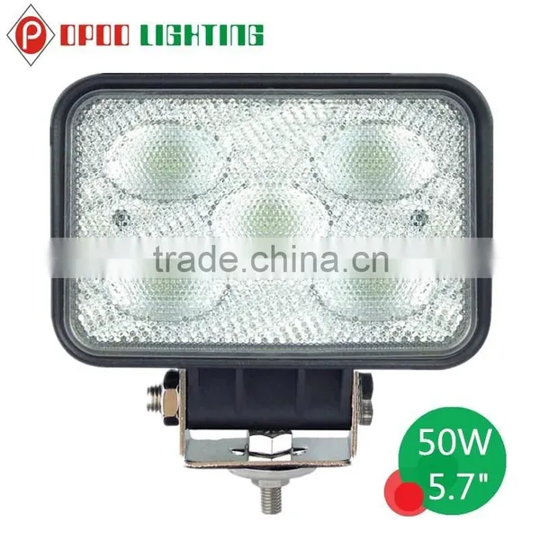 Cheap Price 5.7" Rectangle 50W Led Work Light, Offroad Truck 50W Led Work Light photo-2