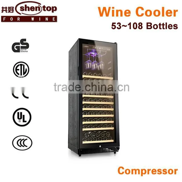 Compressor Wine Refrigerator Wine Cooler STH-H120A Wine Compressor Wine Chiller Cabinet 80 ~120 Bottles