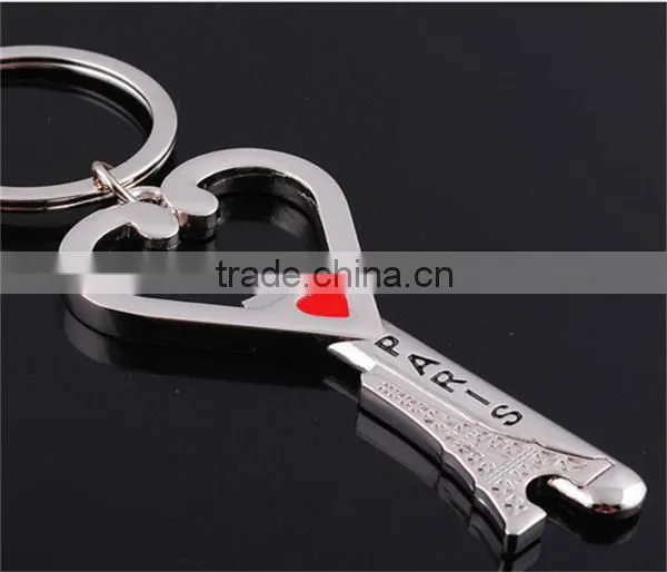 Eiffel Tower Bottle Opener Keychain Eiffel Heart Bottle Opener Keychain Novelty Items Wedding Gift photo-2