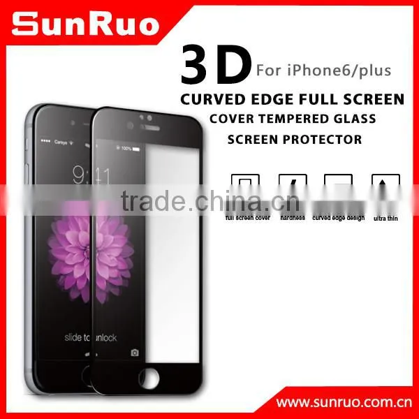 3D Curved Full Screen Cover Tempered Glass Screen Protector for IPhone 6s, Curved Edge Glass for s6 Edge and Edge Plus photo-5