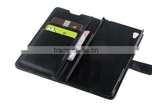 High Quality Stand PU Leather Pouch Wallet Case For Sony Xperia Z4 photo-2