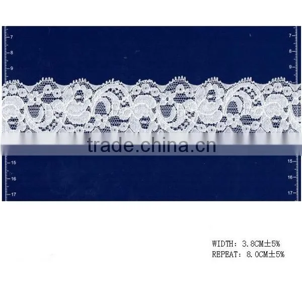 Waving Shape Narrow Lace Trim