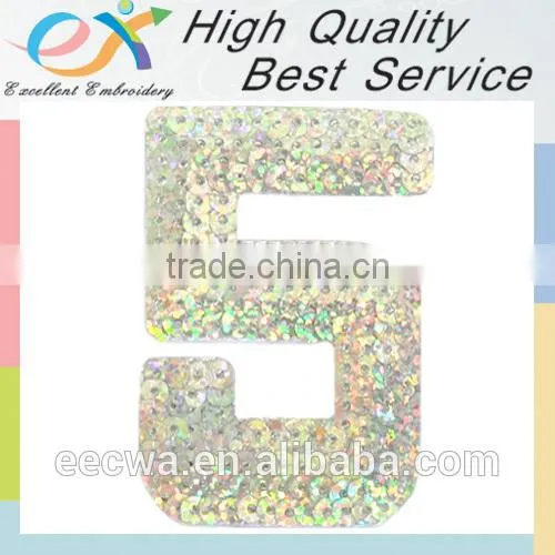 Professionally Custom Iron-on Sequin Numbers photo-4