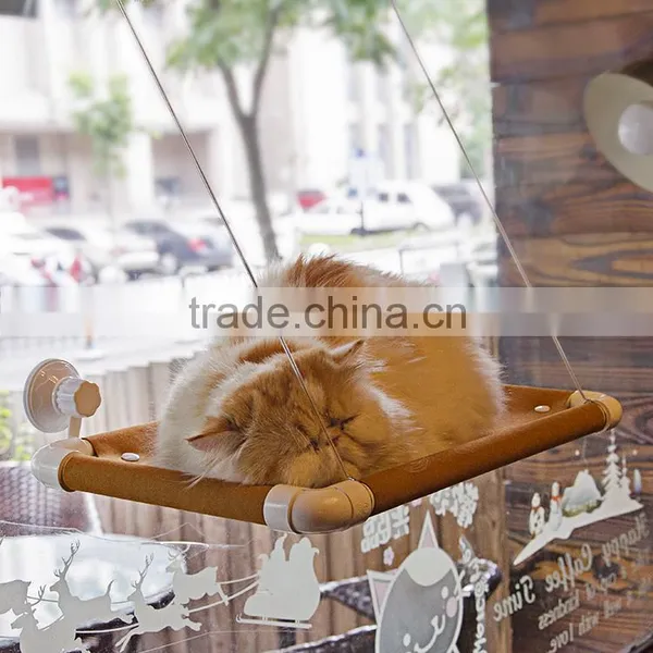Window Mounted Cat Bed with Big Suction Caps-upgraded version holds 60lbs