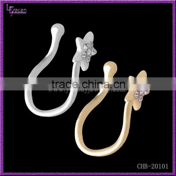 Brass Body Piercing Wholesale Fashion Fake Septum Nose