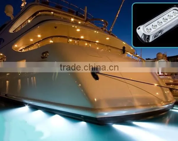 DC8-28V Multi Voltage 18W LED Boat Lights Waterproof IP68 Underwater Boat Light LED Yacht Light 5colors Fish Tanks Underwater Li photo-6