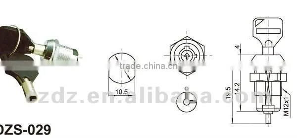 19mm Vending Machine Key Slot Machine Key Switch,12mm Electronic Key Lock Switch photo-4