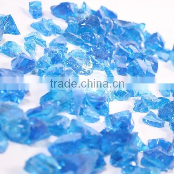 Natural Clear Colored Cobalt Blue Slag Glass Rocks for Gabion and Home Landscaping photo-2