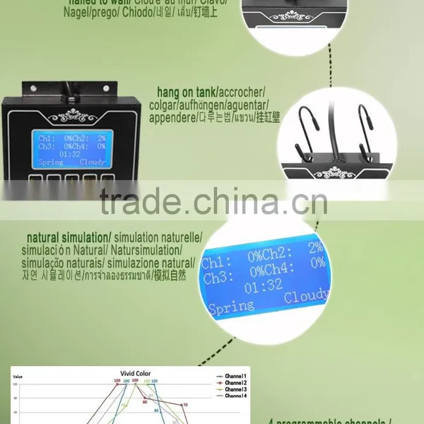 Dropship Wholesaler Freshwater Aquarium Led White Dsuny Led Aquarium Light Programmable Fresh Fish Water Planr photo-3