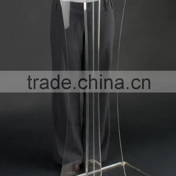 Acrylic Podiums for Floor, X-Shaped Post, Rubber Feet - Clear photo-3