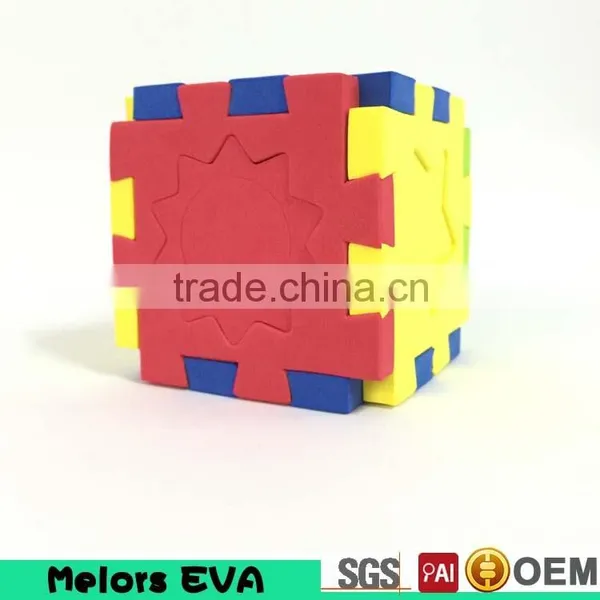 Top Sell Eva Foam Soft 3d Cube Bath Puzzle Toy photo-2