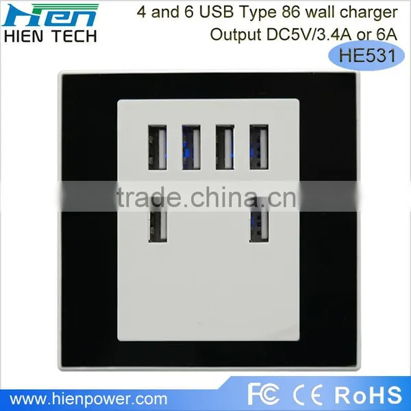 USB Wall Socket 6 USB Charging Ports photo-2