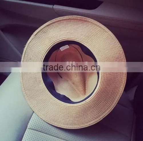 2016 Wholesale Latest Design Colombian Straw Hat Factory Original Fashion Ladies Promotional Straw Hat photo-6