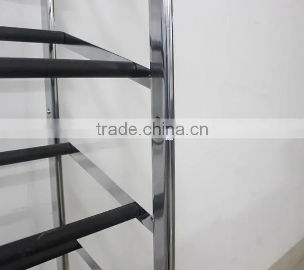 China Factory Chrome Finish Floating 10 Tiers Shoe Display Rack/Tower photo-3
