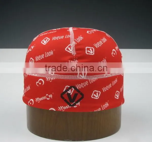 Red Print Swimming Cap photo-3