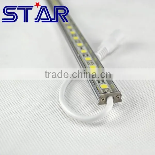 12v/24v Aluminum Profile LED Rigid Bar 5050 72led/m 16watt IP68 Waterproof for Under Cabinet Display Illumination photo-4