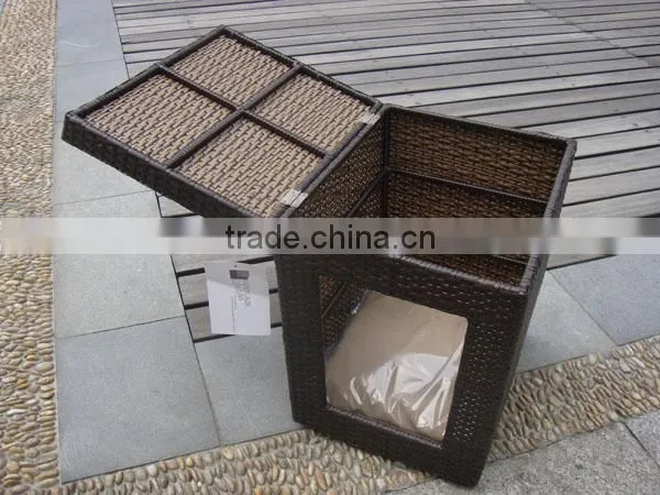Simple Style Cat Daybed House Rattan Pet Furniture photo-3