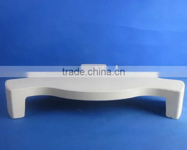 For Big Green Egg Ceramic Plate Setter With Leg/Ceramic Heat Deflector In Kamado Grill/Pizza Stone For Kamado Grill photo-2