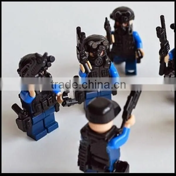 Police Mini Figures DIY Assembling Kids Educational Toys Gift,custom Plastic Assembling Toys,custom Educational Toy Mini Figures photo-2