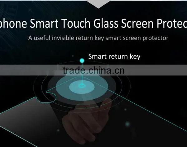 HUYSHE New Technology Added Smart Return Button and Confirm Button Two Smart Key on Glass Screen Protector for Iphone6 6plus photo-5