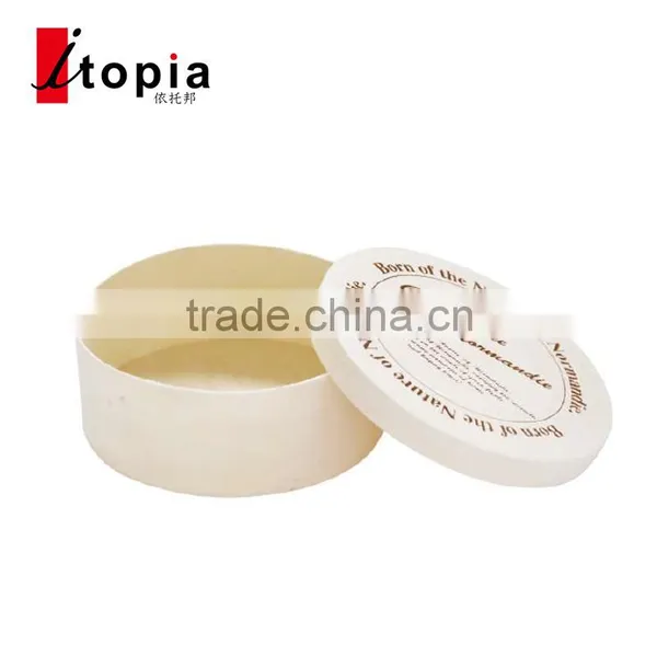 2014 Best-selling Cheap Round Wooden Chocolate Box With Printing (CK-696)