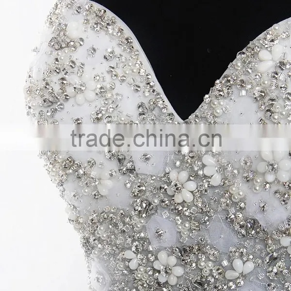RSW909 China Crystal Beads For Wedding Factory Dresses Ball Gown photo-6