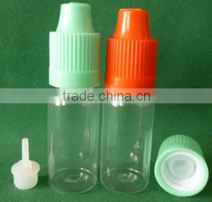 5ml 10ml PET Clear Brown E Cigarette Medicine Juice Liquid Plastic Dropper Bottle With Long Thin Tip and Childproof Cap photo-2