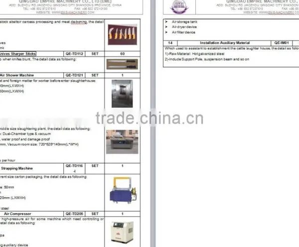 Hight Quality Second Hand Cattle and Sheep Slaughterhouse Project For Slaughter Line Equipment photo-6