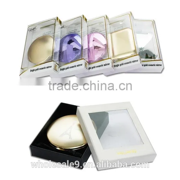Plastic Plating Colourful Folding Portable Pocket Mirror photo-5
