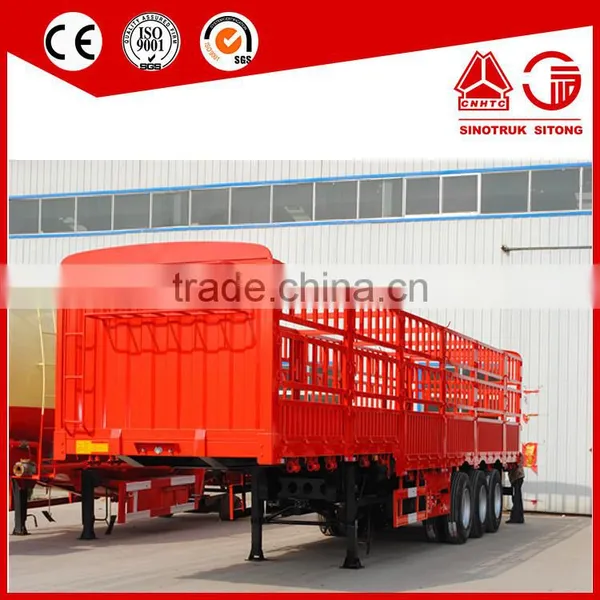 Trade Assurance Three Axle 14.2m Cattle Semi Trailer With Air Suspension for Vitnam photo-3