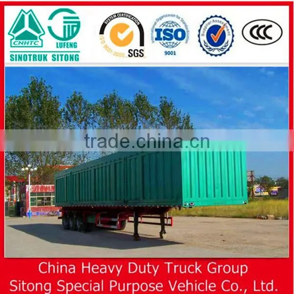 3 Axles Truck Cargo Box, Cargo Semi Trailer House, Side Open Strong Box Utility Trailer