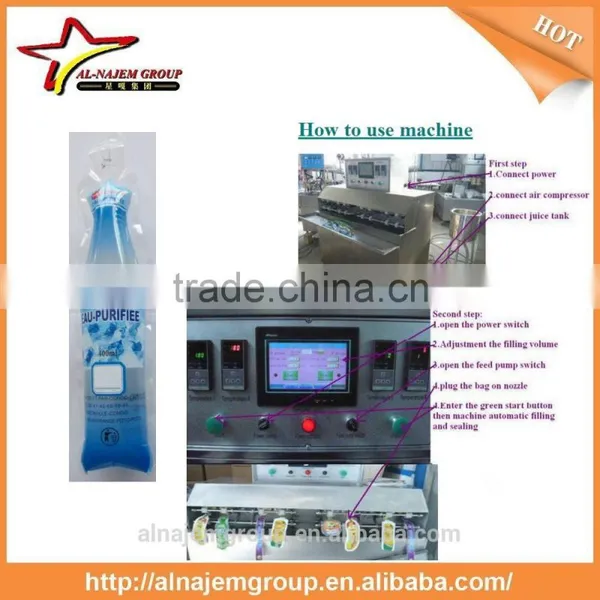 Ice-lolly Stick Juice Spout Bags Filling Sealing Machine Fully Automatic Stand up Bag Filler and Sealer Equipment Food Drinking photo-4